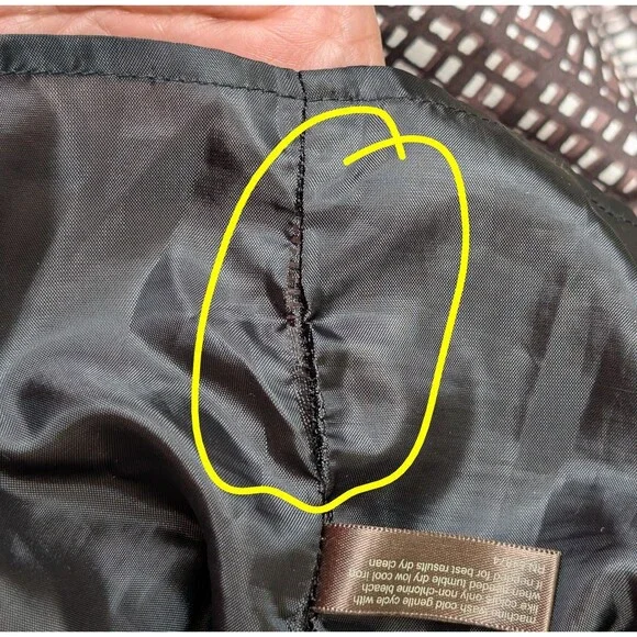 The Limited Size 6 Brown Cream Grid Print Sheath Dress Pockets Sleeveless Work - Picture 10 of 12